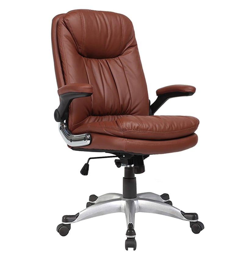 herp executive chair in brown colour