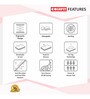 Health Boom 4.5 Inches Rebonded Foam King Size Mattress with SrtX Technology