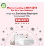 Health Boom 4.5 Inches Rebonded Foam King Size Mattress with SrtX Technology