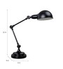 Maurice Black Study Lamp With Metal Base