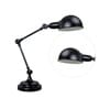 Maurice Black Study Lamp With Metal Base