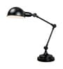 Maurice Black Study Lamp With Metal Base