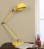 Healy Yellow Iron & Brass Study Lamp