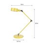 Healy Yellow Iron & Brass Study Lamp