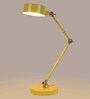 Healy Yellow Iron & Brass Study Lamp
