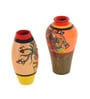 Heard Of Deers (Set Of 2) Multicolour Terracotta Floor Vase