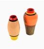 Heard Of Deers (Set Of 2) Multicolour Terracotta Floor Vase
