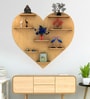 Heart Backlit Designer Wooden Wall Shelf