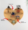 Heart Backlit Designer Wooden Wall Shelf