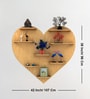 Heart Backlit Designer Wooden Wall Shelf