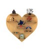 Heart Backlit Designer Wooden Wall Shelf
