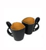 Heart Shape Coffee Mug Set of 2 (330 ML Each) Microwave Safe Coffee Mug