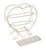 Heart Shape Gold & White Platter