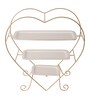 Heart Shape Gold & White Platter
