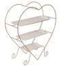 Heart Shape Gold & White Platter