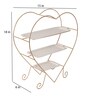 Heart Shape Gold & White Platter