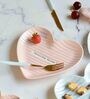 Heart 5 Inch Pink Ceramic Quarter Plate