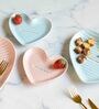 Heart 5 Inch Pink Ceramic Quarter Plate