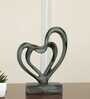 Heart Within Heart Green Resin Artifact Heart Within Heart Green Resin Artifact