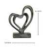 Heart Within Heart Green Resin Artifact Heart Within Heart Green Resin Artifact