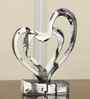 Heart Within Heart Resin Artifact (White) Heart Within Heart Resin Artifact (White)
