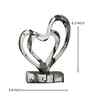 Heart Within Heart Resin Artifact (White) Heart Within Heart Resin Artifact (White)
