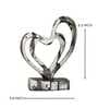 Heart Within Heart Resin Artifact (White)