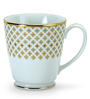 Hearth Collection Gold & White Porcelain (Set of 2) Coffee Mugs