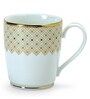 Hearth Collection Gold & White Porcelain (Set of 6) Coffee Mugs