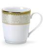 Hearth Collection Gold & White Porcelain (Set of 6) Coffee Mugs