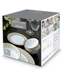 Hearth Collection Gold & White Porcelain 18 Pcs Dinner Set