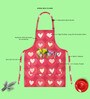 Hearts  Multicolor Polycotton Full-Length Neck To Knee Apron