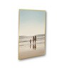 Heartwarming Family Beach Walk Series Set of 4 Canvas Wall Painting Gold Frame