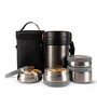 Heatpro Grey Stainless Steel Lunch Box