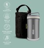 Heatpro Grey Stainless Steel Lunch Box