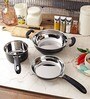 Heavy Black Stainless Steel 3-Piece Cookware Set