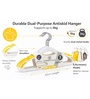 Heavy-Duty Anti-Slip Plastic Hangers Set of 5