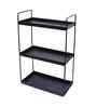 3-Tier Black Heavy Duty Metal Countertop Storage Rack