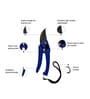 (1Pc) Blue Metal Home Garden Heavy-Duty Pruner