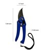 (1Pc) Blue Metal Home Garden Heavy-Duty Pruner