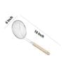 Heavy Duty Stainless Steel Deep Fry Net Spoon with Wooden Handle