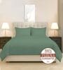 Hedge Green Solid 400 TC Cotton Double Sized Duvet Cover