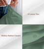 Hedge Green Solid 400 TC Cotton Double Sized Duvet Cover