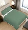 Hedge Green Solid 400 TC Cotton Double Sized Duvet Cover