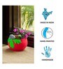 Hedgehog Haven Handmade & Hand Painted Planter Pot In Terracotta (6 Inches)