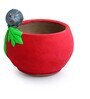 Hedgehog Haven Handmade & Hand Painted Planter Pot In Terracotta (6 Inches)