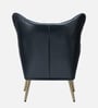 Hedley Leatherette Lounge Chair In Black Colour