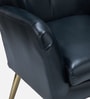 Hedley Leatherette Lounge Chair In Black Colour