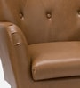 Hedley Leatherette Lounge Chair In Tan Colour