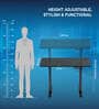 Height Adjustable Desk In Black Colour